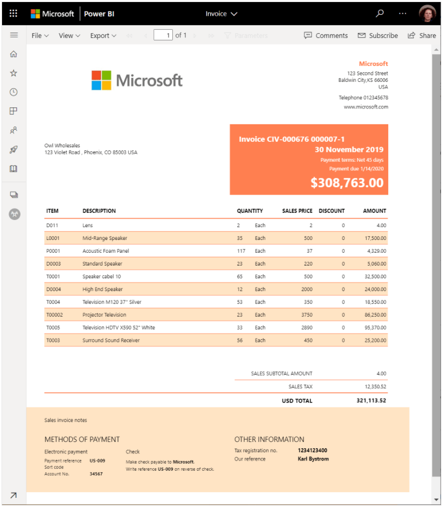 How To Create Table In Power Bi Report Builder